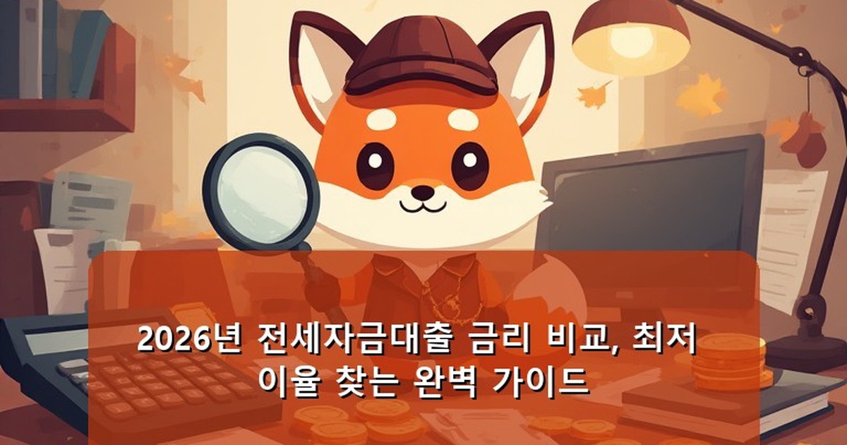 전세자금대출 금리 비교 - money.whcksdid.kr 캐릭터