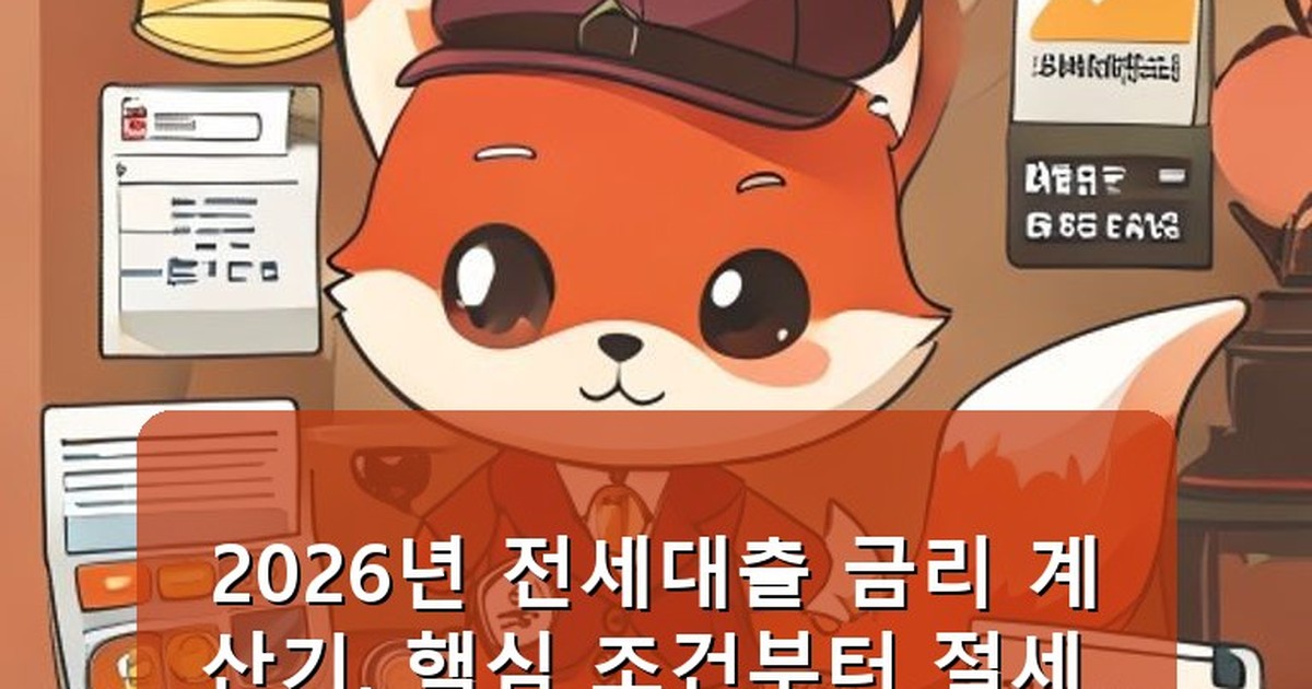 전세대출 금리 계산기 - money.whcksdid.kr 캐릭터