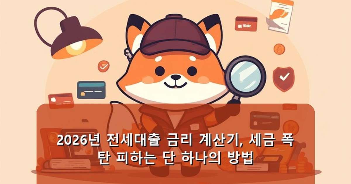 전세대출 금리 계산기 - money.whcksdid.kr 캐릭터