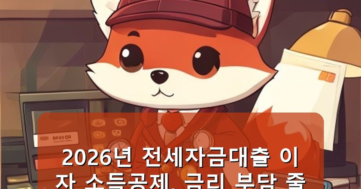 전세자금대출 금리 - money.whcksdid.kr 캐릭터