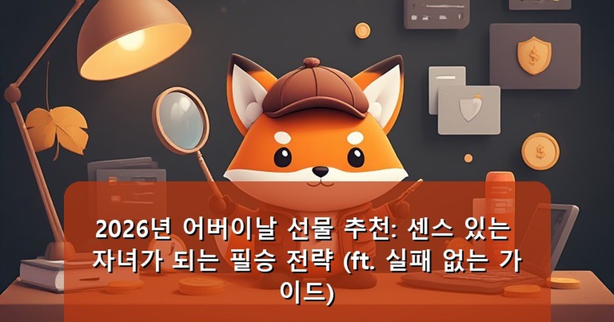 어버이날 선물 추천 - money.whcksdid.kr 캐릭터