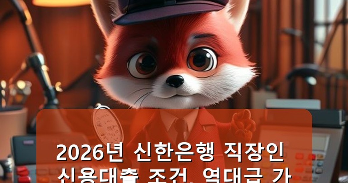신한은행 직장인 신용대출 조건 - money.whcksdid.kr 캐릭터