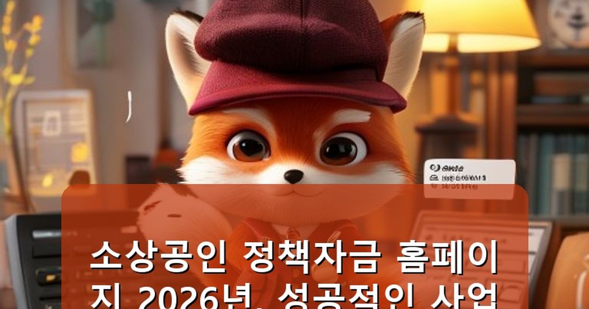 소상공인 정책자금 홈페이지 - money.whcksdid.kr 캐릭터