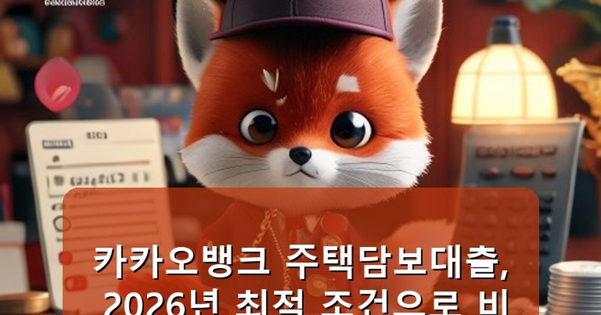 카카오뱅크 주택담보대출 비교 - money.whcksdid.kr 캐릭터