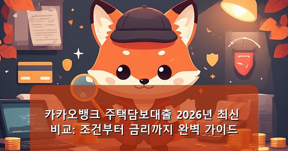 카카오뱅크 주택담보대출 비교 - money.whcksdid.kr 캐릭터
