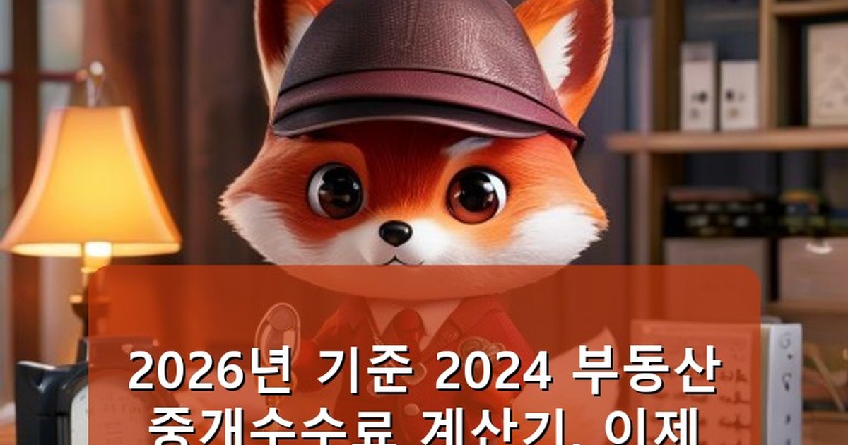 2024 부동산 중개수수료 계산기 - money.whcksdid.kr 캐릭터