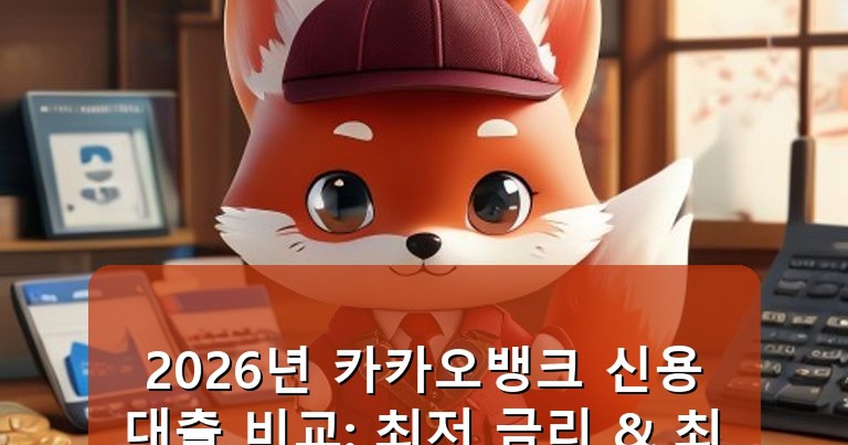 카카오뱅크 신용대출 비교 - money.whcksdid.kr 캐릭터