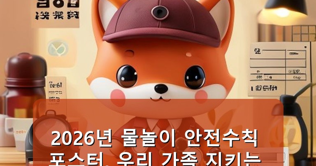 물놀이 안전수칙 포스터 - money.whcksdid.kr 캐릭터